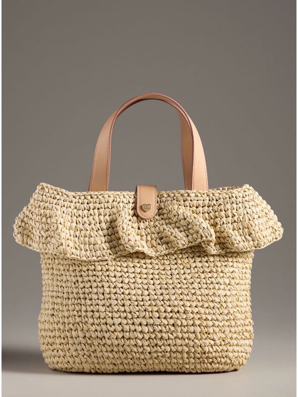 Stoney Clover Lane Raffia Ruffle Tote